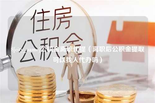 新沂公积金离职代提（离职后公积金提取可以找人代办吗）